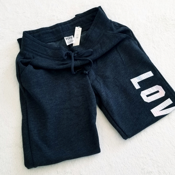 Victoria's Secret PINK Sequin Bling Rhinestone Crystal Skinny Jogger DrawcordNWT - Picture 11 of 16